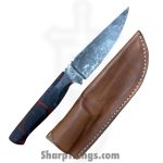 Red Monkey CK - RMCKBS2603 - Chisel Monkey - Fixed Blade Knife - 1095 HC Stonewash Wharncliffe - Epoxy - Multi - Image 4