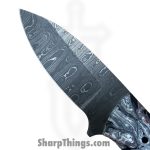 Red Monkey CK - RMCKBS2604 - River Monkey - Fixed Blade Knife - Damascus Wharncliffe - Epoxy - Multi - Image 3
