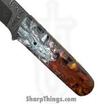 Red Monkey CK - RMCKBS2604 - River Monkey - Fixed Blade Knife - Damascus Wharncliffe - Epoxy - Multi - Image 5