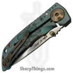 Spartan Blades - SF10 Custom Kraken - Harsey Custom - Folding Knife - CPM Magnacut Stonewash Drop Point - Titanium - Kraken - Image 5
