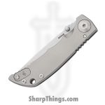 Spartan Blades - SF10SW - Spartan Harsey - Folding Knife - CPM Magnacut Stonewash Drop Point - 6AL4V Titanium - Silver - Image 3
