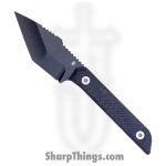 TacKnives - TACKBS2601 - Mini Marlin - Fixed Blade Knife - 14C28N Coated Modified Tanto - Micarta - Black