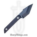 TacKnives - TACKBS2601 - Mini Marlin - Fixed Blade Knife - 14C28N Coated Modified Tanto - Micarta - Black - Image 2