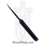 TacKnives - TACKBS2601 - Mini Marlin - Fixed Blade Knife - 14C28N Coated Modified Tanto - Micarta - Black - Image 4