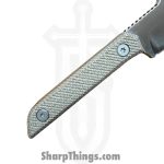 TacKnives - TACKBS2602 - Mini Marlin - Fixed Blade Knife - 14C28N Coated Modified Tanto - Micarta - Brown - Image 7
