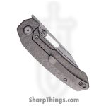 TacKnives - TACKBS2605 - Intruder - Folding Knife - CPM MagnaCut Acid Wash Modified Sheepsfoot - Titanium - Natural - Image 4