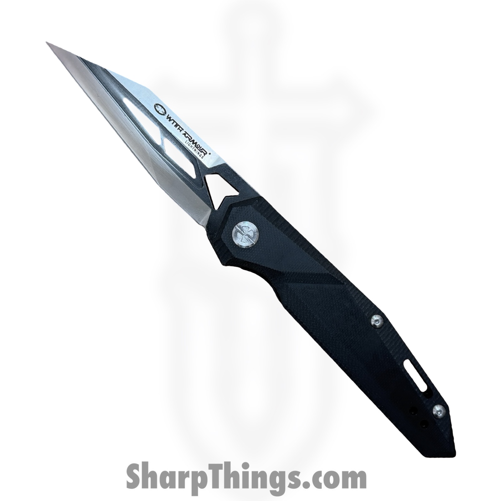 WA-081BKS_1.jpeg WithArmour - WA-081BKS - Hawk Eye - Folding Knife - D2 Two Tone Wharncliffe - G10 - Black - Image 1