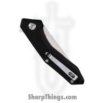 WithArmour - WA-082BKG - Gent - Folding Knife - D2 Satin Drop Point - G10 - Black - Image 4