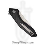 WithArmour - WA-082CFG - Gent - Folding Knife - D2 Satin Drop Point - G10 CF - Black - Image 4