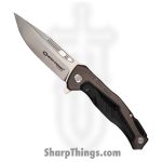 WithArmour - WA-085GY - Thor - Folding Knife - D2 Satin Spear Point - Aluminum G10 - Grey