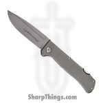 WithArmour - WA-092SW - Stones - Folding Knife - D2 Blasted Drop Point - Titanium - Grey