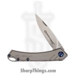 WithArmour - WA-096TG - Elise - Folding Knife - D2 Satin Drop Point - Titanium - Grey - Image 3