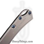 WithArmour - WA-096TG - Elise - Folding Knife - D2 Satin Drop Point - Titanium - Grey - Image 9