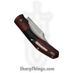WithArmour - WA-097BW - Cliff - Folding Knife - D2 Stonewash Bowie - G10 Pakkawood - Brown Black - Image 4