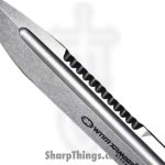 WithArmour - WA-099BKD2 - Expendable - Fixed Blade Knife - D2 Stonewash Spear Point - Micarta G10 - Black Red - Image 3