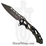 WithArmour - WA-102BG - Alien - Folding Knife - D2 Coated Reverse Tanto - Aluminum G10 - Black