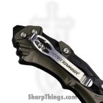 WithArmour - WA-102BG - Alien - Folding Knife - D2 Coated Reverse Tanto - Aluminum G10 - Black - Image 7