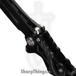 WithArmour - WA-102BK - Alien - Folding Knife - D2 Coated Reverse Tanto - 420J2 G10 - Black - Image 5