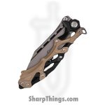 WithArmour - WA-102DT - Alien - Folding Knife - D2 Coated Reverse Tanto - 420J2 G10 - Tan - Image 4