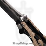 WithArmour - WA-102DT - Alien - Folding Knife - D2 Coated Reverse Tanto - 420J2 G10 - Tan - Image 6