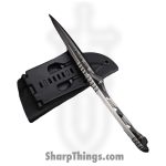 WithArmour - WA-105ST - Stout - Fixed Blade Knife - WASTEEL Stonewash Clip Point - WASTEEL - Silver - Image 3