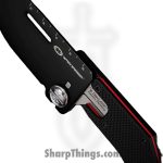 WithArmour - WA-2418-BK - UltraThin DAV™ Lock Card - Folding Knife - 14C25N Coated Drop Point - G10 - Black Red - Image 4