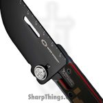 WithArmour - WA-2418-CM - UltraThin DAV™ Lock Card - Folding Knife - 14C28N Coated Drop Point - G10 - Red Brown Green - Image 4