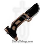 WithArmour - WA-2418-TN - UltraThin DAV™ Lock Card - Folding Knife - 14C25N Coated Drop Point - G10 - Tan Red - Image 3
