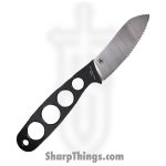 WithArmour - WA079-65BKS - NakedMuk - Fixed Blade Knife - AUS-8 Satin Nessmuk P/S - AUS-8 - Black Silver - Image 2