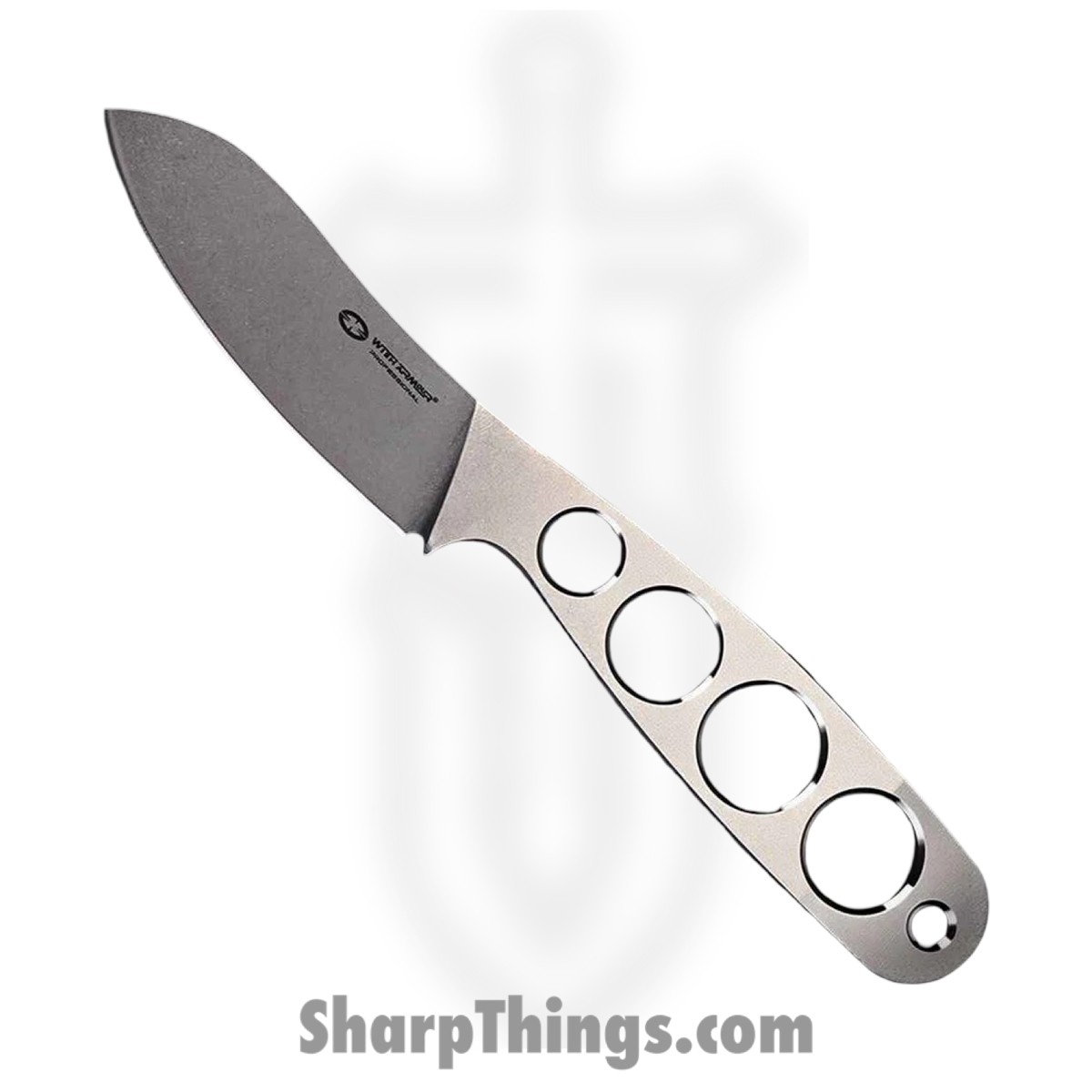 WA079-65_1.jpg WithArmour - WA079-65 - NakedMuk - Fixed Blade Knife - AUS-8 Two Tone Nessmuk - AUS-8 - Silver - Image 1