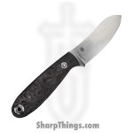 WithArmour - WA079-70CFBK - NessMuk2 - Fixed Blade Knife - VG-10 Satin Nessmuk - Shredded CF - Black - Image 2