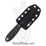WithArmour - WA079-70CFBK - NessMuk2 - Fixed Blade Knife - VG-10 Satin Nessmuk - Shredded CF - Black - Image 3