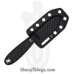 WithArmour - WA079-70CFDM - NessMuk2 - Fixed Blade Knife - Damascus Damascus Nessmuk - Shredded CF - Black - Image 3