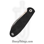 WithArmour - WA079F-40CFBK - FoldMuk2F - Folding Knife - VG-10 Satin Nessmuk - Shredded CF - Black - Image 3