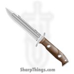 WithArmour - WA099L-TN - StormL - Fixed Blade Knife - WASTEEL Stonewash Spear Point - Micarta G10 - Tan Red
