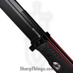 WithArmour - WA099S-BK - StormS - Fixed Blade Knife - WASTEEL Coated Spear Point - SCFG10 - Black Red - Image 3