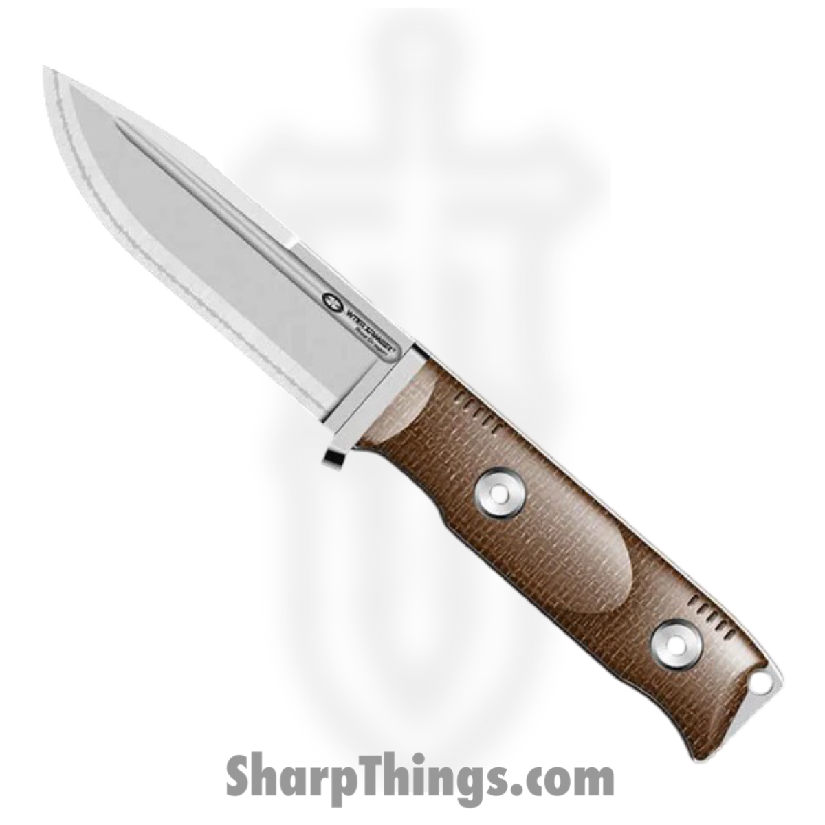 WA099S-TN_1.jpg WithArmour - WA099S-TN - StormS - Fixed Blade Knife - WASTEEL Two Tone Spear Point - Micarta G10 - Tan Red - Image 1
