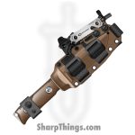 WithArmour - WA099S-TN - StormS - Fixed Blade Knife - WASTEEL Two Tone Spear Point - Micarta G10 - Tan Red - Image 3