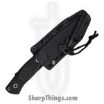 WithArmour - WA2301-110BK - Mercenary - Fixed Blade Knife - 12C27 Two Tone Drop Point P/S - Micarta G10 - Black Red - Image 3