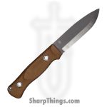 WithArmour - WA2304-95BR - Woodlands - Fixed Blade Knife - VG-10 Two Tone Drop Point - Micarta G10 - Tan Red - Image 2