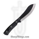 WithArmour - WA2306-125BK - BigMuk - Fixed Blade Knife - 1095 HC Coated Nessmuk - Micarta G10 - Black Red - Image 2