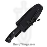 WithArmour - WA2306-125BK - BigMuk - Fixed Blade Knife - 1095 HC Coated Nessmuk - Micarta G10 - Black Red - Image 3