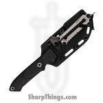 WithArmour - WA2403-BK - Cajo I - Fixed Blade Knife - WASTEEL Two Tone Drop Point - SCFG10 - Black Red - Image 3
