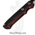WithArmour - WA2403-BK - Cajo I - Fixed Blade Knife - WASTEEL Two Tone Drop Point - SCFG10 - Black Red - Image 4