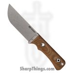 WithArmour - WA2404-TN - Cajo II - Fixed Blade Knife - VG-10 Stonewash Drop Point - Micarta G10 - Tan Red