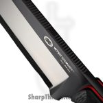 WithArmour - WA2410-BK - BackUp - Fixed Blade Knife - WASTEEL Two Tone Straight Back - SCFG10 - Black Red - Image 3