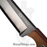 WithArmour - WA2410-TN - BackUp - Fixed Blade Knife - WASTEEL Two Tone Drop Point - Micarta G10 - Tan Red - Image 3