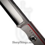 WithArmour - WA2411-GY - GrayMen - Fixed Blade Knife - WASTEEL Two Tone Clip Point - G10 - Gray Red - Image 3
