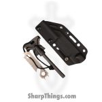 WithArmour - WA2412-BK - VikingNeck - Fixed Blade Knife - WASTEEL Two Tone Reverse Tanto - SCFG10 - Black Red - Image 6