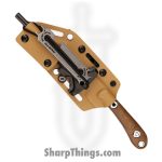 WithArmour - WA2412-TN - VikingNeck - Fixed Blade Knife - WASTEEL Two Tone Reverse Tanto - Micarta G10 - Tan Red - Image 4